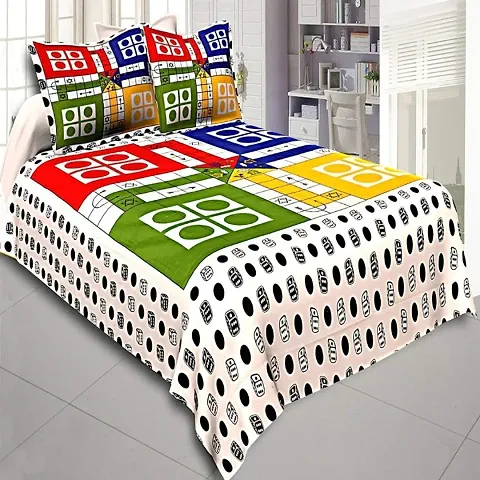 Cotton Printed Double Bedsheets