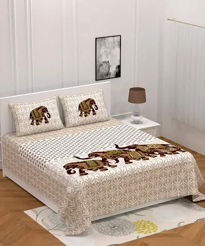 Cotton Printed Double Bedsheets