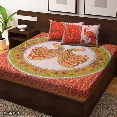 Cotton Bedsheet with 2 Pillowcover