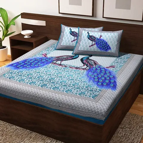 Cotton Printed King (90"* 108") Bedsheets