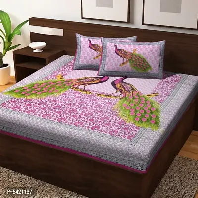 Cotton Bedsheet With 2 Pillow Cover