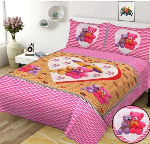 Printed Cotton Queen Size Bedsheets