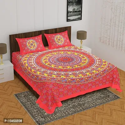 Cotton Bedsheet with 2 Pillowcover