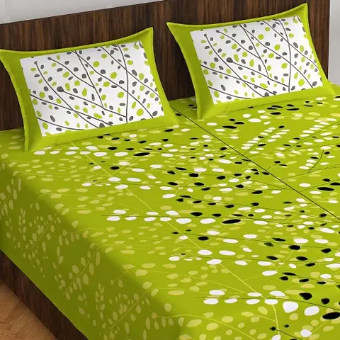 Cotton Queen Size Printed Bedsheets