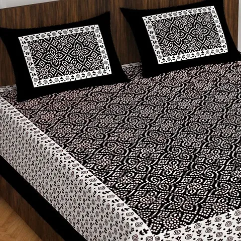 Printed Cotton Queen Size Bedsheet (90*100 Inch) Vol 2
