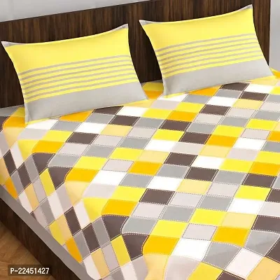 Cotton Bedsheet with 2 Pillowcover-thumb0