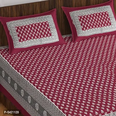 Cotton Bedsheet with 2 Pillowcover