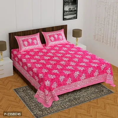 Pure Cotton Bedsheet with 2 Pillowcover