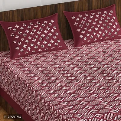 Pure Cotton Bedsheet with 2 Pillowcover