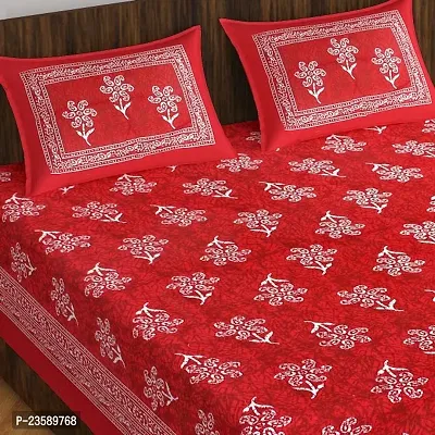 Pure Cotton Bedsheet with 2 Pillowcover