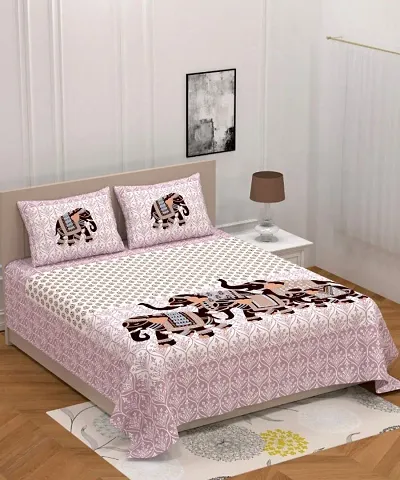 Cotton Printed Double Bedsheets