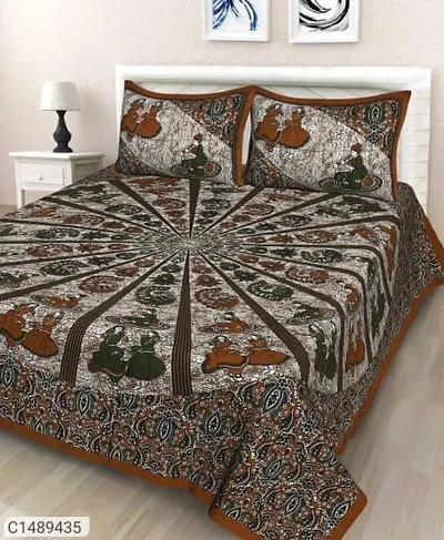 Cotton Printed Double Bedsheets (99*88 Inch) Vol 2