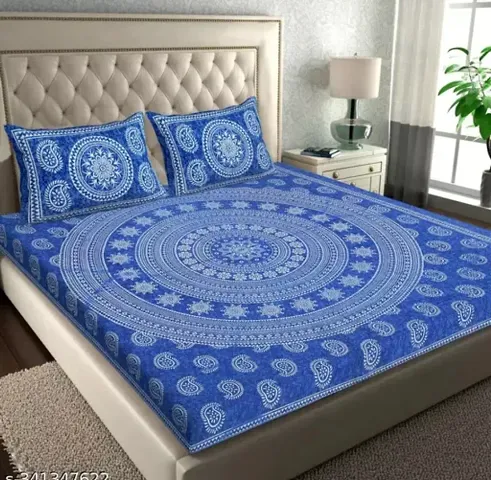 Printed Cotton Double Bedsheets