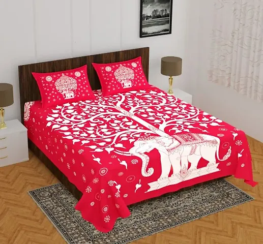Jaipuri print Cotton Double Size Bedsheets