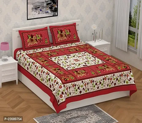 Pure Cotton Bedsheet with 2 Pillowcover