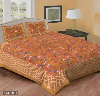 Latest Multicoloured Classic Cotton Bedsheet with 2 Pillow covers