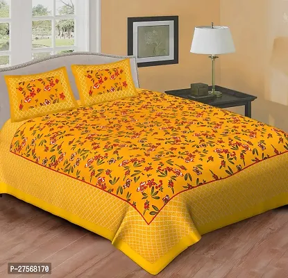 Printed Cotton Bedsheet With 2 Pillow Covers