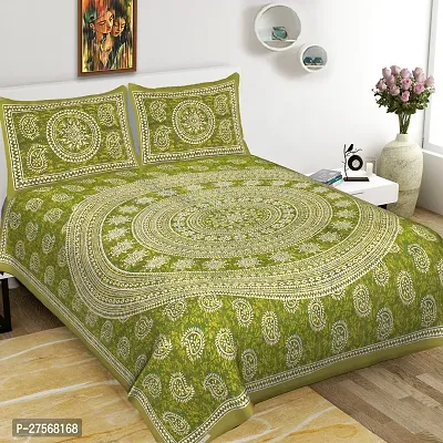 Printed Cotton Bedsheet With 2 Pillow Covers