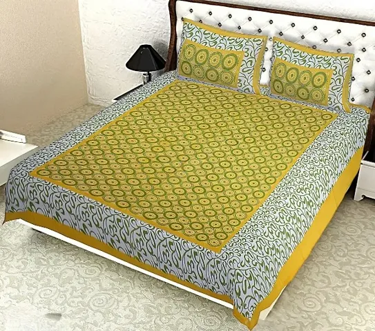 Cotton Printed Queen Size Bedsheets