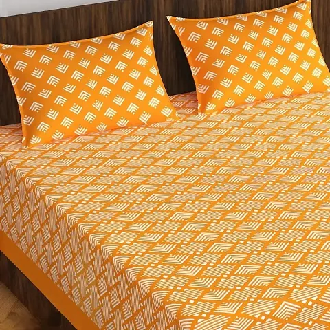 100% Pure Cotton Bedsheet with 2 Pillow Cover