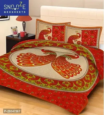 Cotton Bedsheet with 2 Pillowcover