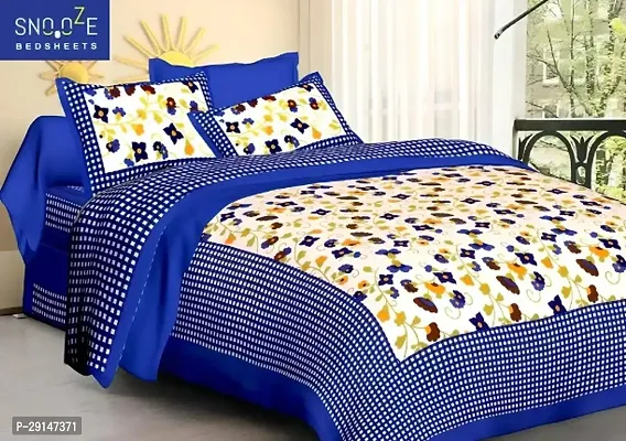 Cotton Bedsheet with 2 Pillowcover