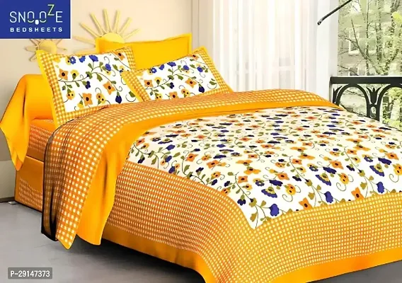 Cotton Bedsheet with 2 Pillowcover