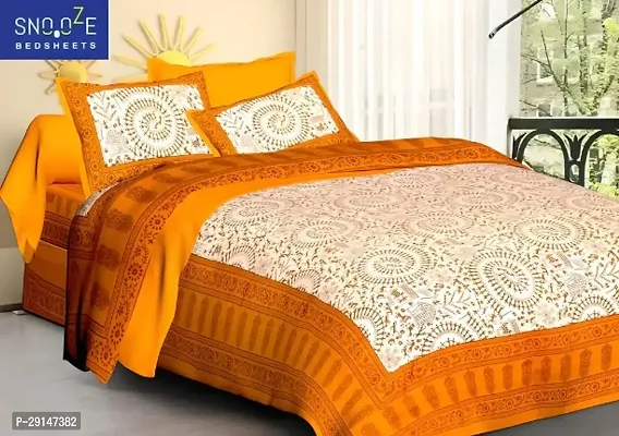 Cotton Bedsheet with 2 Pillowcover