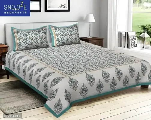 Cotton Bedsheet with 2 Pillowcover