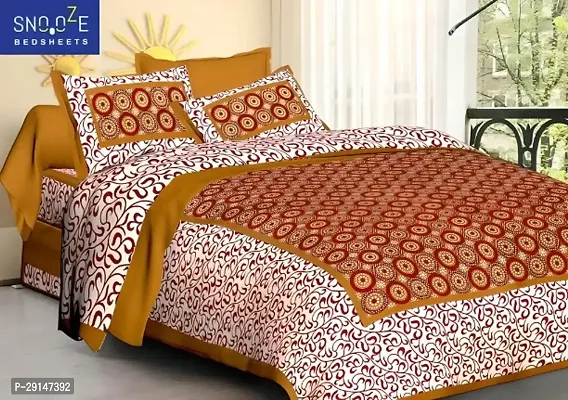 Cotton Bedsheet with 2 Pillowcover-thumb0