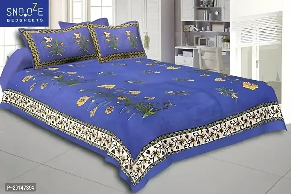 Cotton Bedsheet with 2 Pillowcover