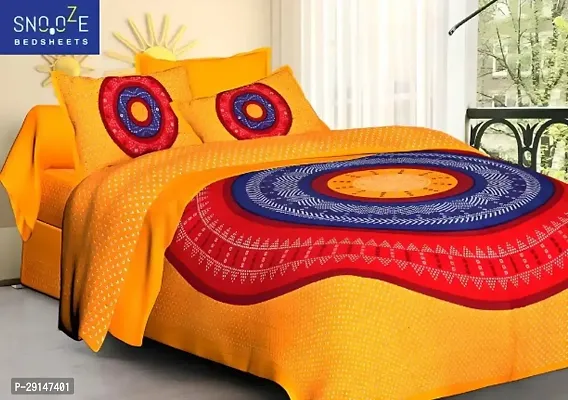 Cotton Bedsheet with 2 Pillowcover