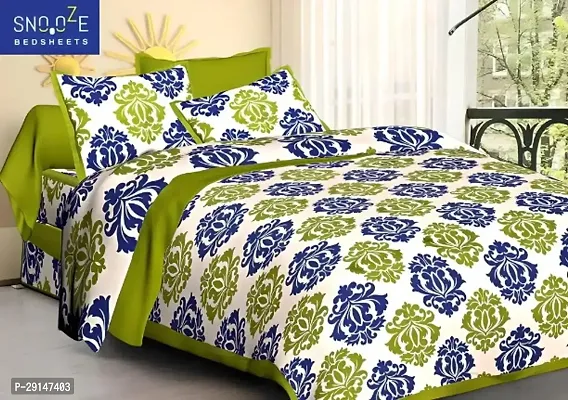 Cotton Bedsheet with 2 Pillowcover