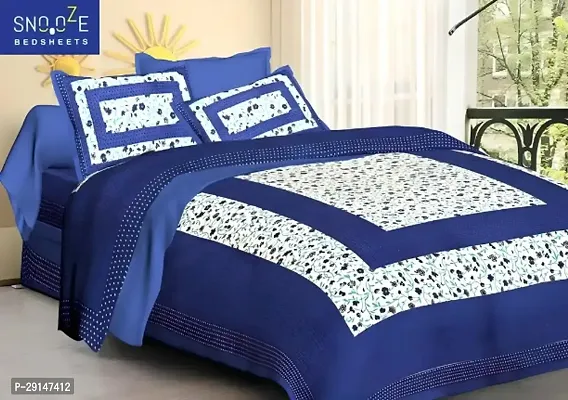 Cotton Bedsheet with 2 Pillowcover