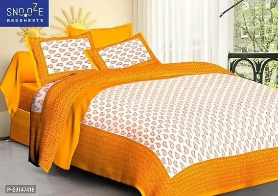 Cotton Bedsheet with 2 Pillowcover