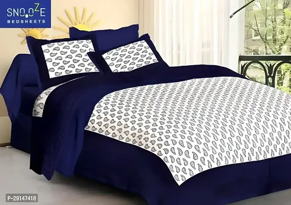 Cotton Bedsheet with 2 Pillowcover