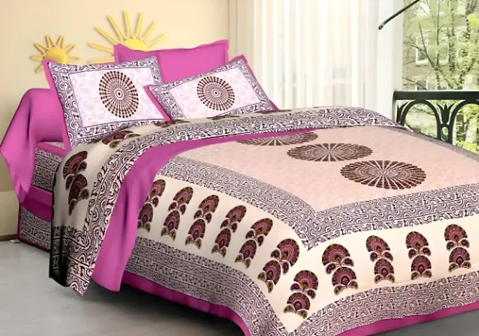 Printed Cotton Double Bedsheets