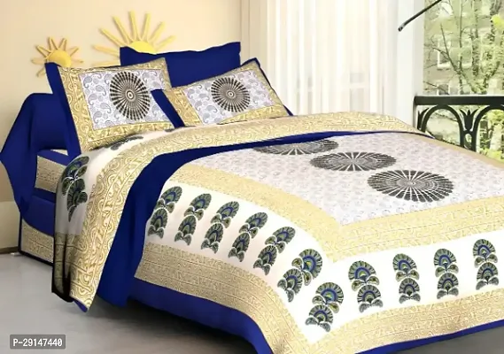 Cotton Bedsheet with 2 Pillowcover