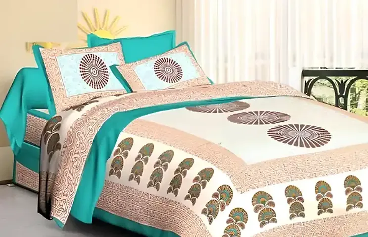 Jaipuri Printed Double Bedsheets