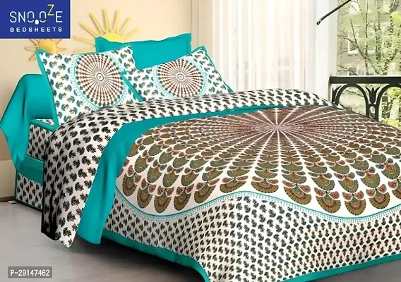 Cotton Bedsheet with 2 Pillowcover