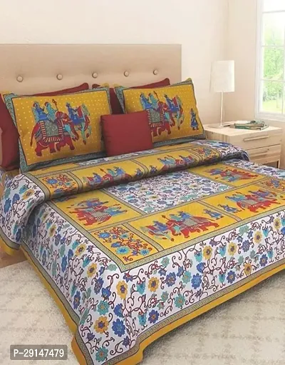 Cotton Bedsheet with 2 Pillowcover