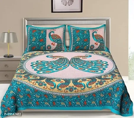 Cotton Bedsheet with 2 Pillowcover