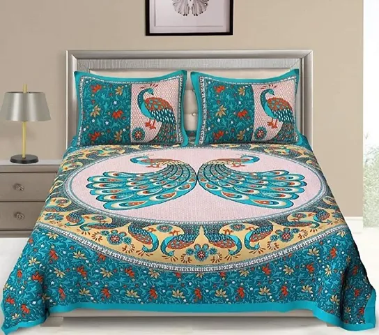 Printed Cotton Double Bedsheets