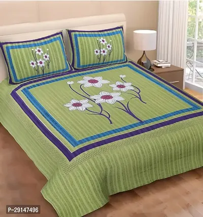 Cotton Bedsheet with 2 Pillowcover