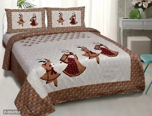 Cotton Bedsheet with 2 Pillowcover