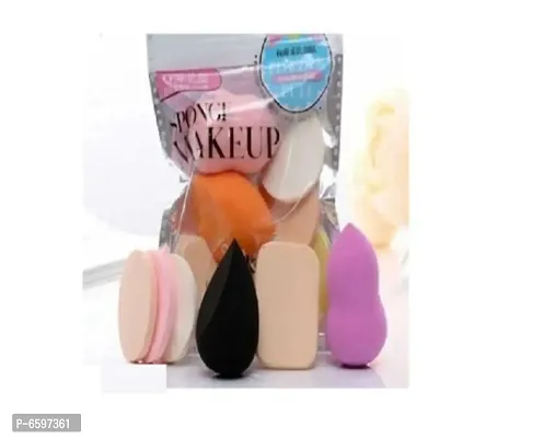 Makeup Beauty Sponge 6 In 1 Beauty Blender Powder Puff Sponge Multicolor