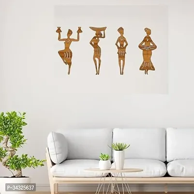 Warli Tribal Women Abstract Wall Art For Wall Decor-thumb0