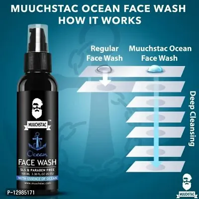 face wash muuchstac 100ml Our face cleanser is made of Alutoine that has healing capacities, yashtimadhu (Licorice roots) that helps lighten the skin colour-thumb2