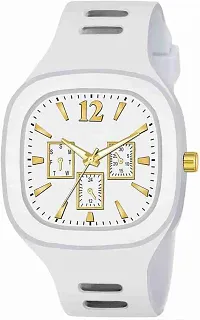 Watch whait colour dashing smart and stylish watch analog pack of 1-thumb1