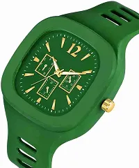 Watch green colour analog watch stylish and dashing smart pice of 1-thumb1